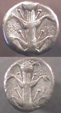 Silphion/Silphium: Griechische Münzen