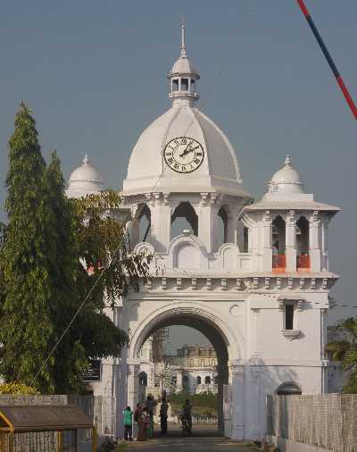 Entrance gate to the Ujjayanta Mahal Palace, Agartala, Tripura (North East India)