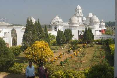 Garden inside Neer-Mahal, Melagarh, near Agartala, Tripura (North East India)