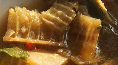 Indian/Mizo Food: Saisu (boiled banana stem) 