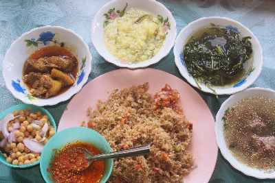 Indian/Mizo food: Selection of dishes 