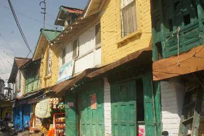 Market area in Almora, Uttarakhand (North India)