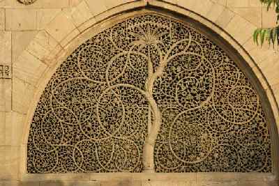 Stone-carved window Sidi Sayed Jali, Ahmedabad, Gujarat (India)