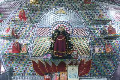 Kali statue in main room of Mata Mandir (Mother Temple) in Amritsar, Punjab (India)