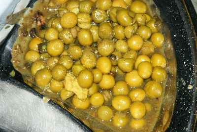 Indian food: Matar (boiled peas) eaten in the Golden Temple of Amritsar