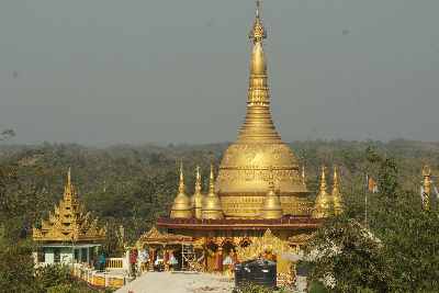 Golden Temple (Shorno Mandir, Buddha Dhatu Zadi) near Bandarban (Chittagong Hill Tracts, Bangladesh)