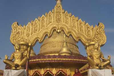 Entrance to Golden Temple (Shorno Mandir, Buddha Dhatu Zadi) near Bandarban (Chittagong Hill Tracts, Bangladesh)