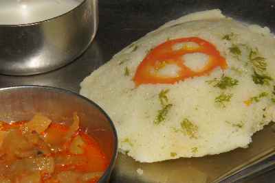 Indian Food: Rava Idli (Karnataka)