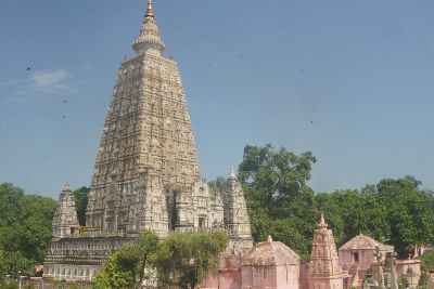 Mahabodhi Buddhist Temple in Bodhgaya, Bihar, Northern India