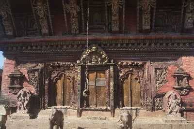 South gate of Changu Narayan Mandir Temple, near Bhaktapur (Kathmandu valley, Nepal) 