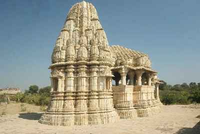 Jata Shanka Mandir temple inside Chittaurgarh fort, Rajasthan (India)