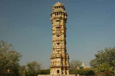 Vijaya Stambha (Tower of Victory) in Chittaurgarh Fort, Rajasthan, India