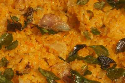 Sri Lankan Food: Buriyani (Rice cooked with butter and milk)