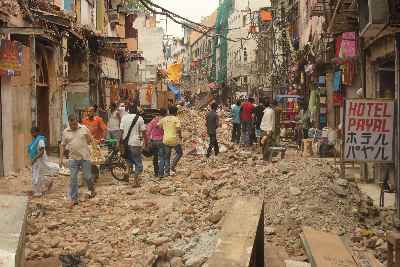 Pahar Ganj Full-scale reconstruction, Delhi India