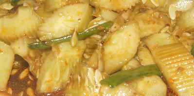 Chinese/Tibetan food: Cucumber salad similar to ga-ban huang-gua