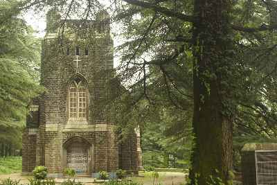 Britische Kirche St. John in the Wilderness in Dharamsala (Indien/Westliches Nordindien/Himachal Pradesh)