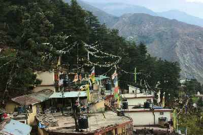 Tbetan houses in McLeod Ganj (Dharamsala), Himachal Pradesh (India)