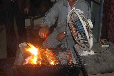 Nepali Food: Barbecuing Mutton (Justa, Sekuwa)