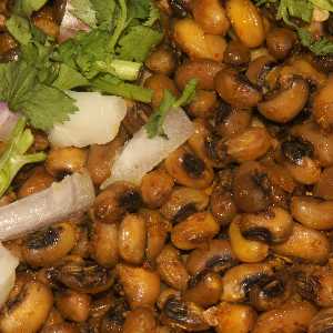 Nepali/Newari Food: Bora (black-eyed beans) 