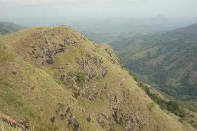 View from Little Adam's Peak towards the East Coast, near Ella, Hill Country, Sri Lanka
