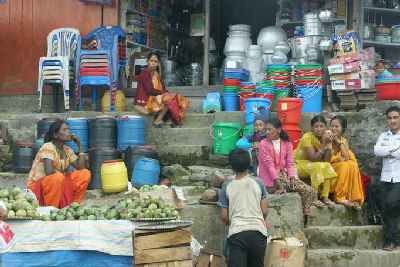 Market in Fikkal, Eastern Nepal