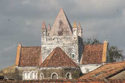 Anglican Church Tower in Galle, South-Western Sri Lanka