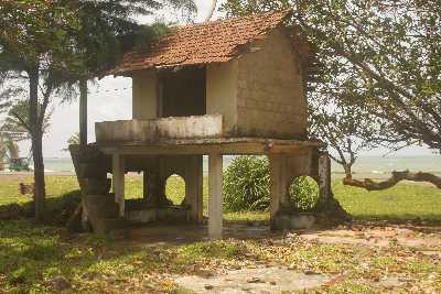 Ruins along the Highway in Telwatta, North of Galle, South-Western Sri Lanka
