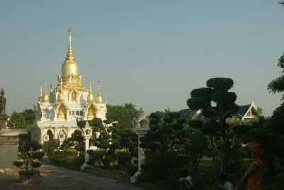 Thailand Buddhist Tempel (Wat Thai Kusinara Charlamraj) Kushinagar near Gorakhpur, Uttar Pradesh (India)