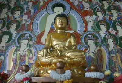 Korea Buddha Kushinagar near Gorakhpur, Uttar Pradesh (India)