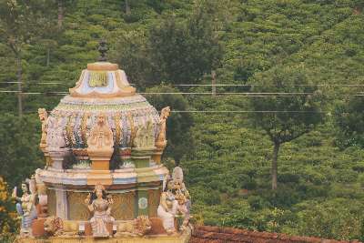 Hindu Temple in Roehampton Tea Estate, Haputale (Sri Lanka, Hill Country)
