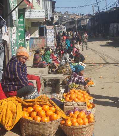 Main bazaar road, Hile, Nepal