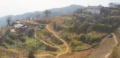 Reisterrassen in Hile (Nepal/Hills Region)