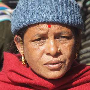 Chhetri caste woman, Hile, Nepal