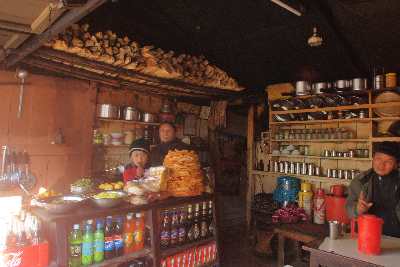 Sherpa restaurant in Hile Bazaar, Nepal
