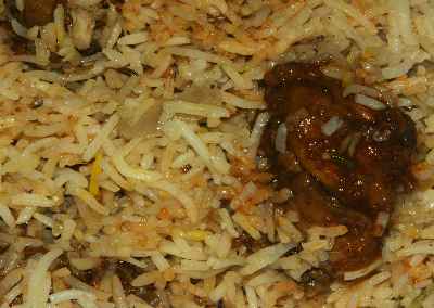 Indian food: Hyderabadi Biriyani