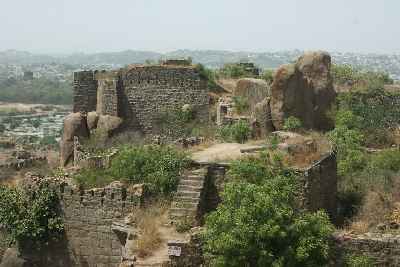 Golkonda fortress, Hyderabad, Telangana formerly Andhra Pradesh (India)