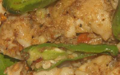 Indian / Manipuri Food: Nga Marun -- Fish eggs (roe) with homogenous texture 