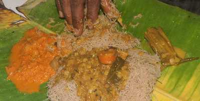 Sri Lankan Tamil Food: String Hoppers (Idiyappam)