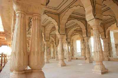 Diwan-e-Am in Amber Fort, near Jaipur, Rajasthan (India)