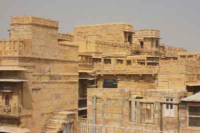 Golden Rooftops of Havelis in Jaisalmer, Rajasthan (India)