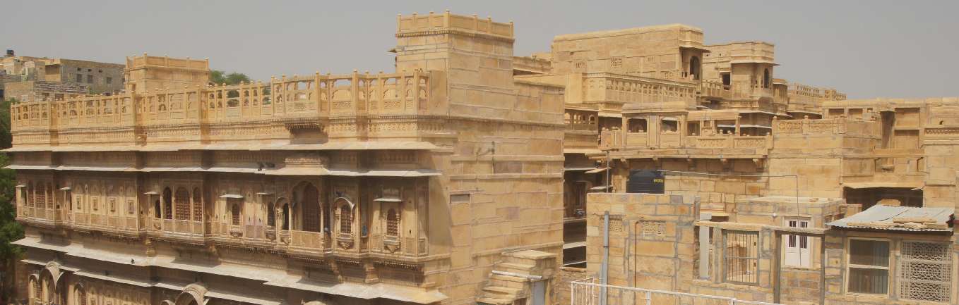 View over the roofs of Jaisalmer with Patwo ki Haveli