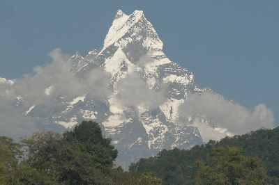 Machchhapuchare (fish tail) mountain, (Nepal, Himalaya)