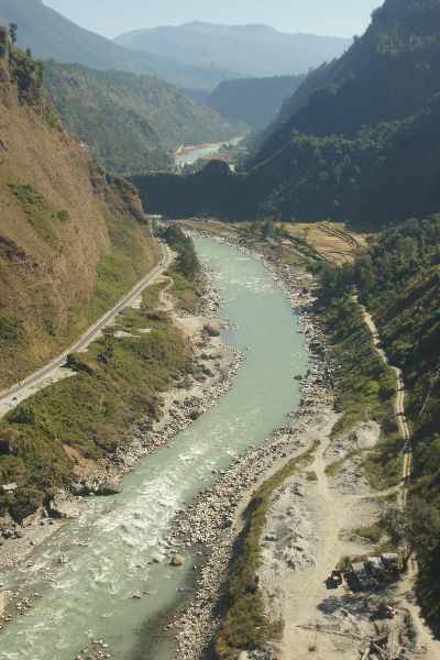 Kali Gandaki gorge near Baglung and Maledhunga, (Nepal, Himalaya)