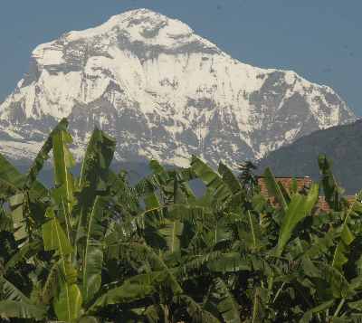 View of the Dhaulagiri from Baglung (Himalaya, Nepal)