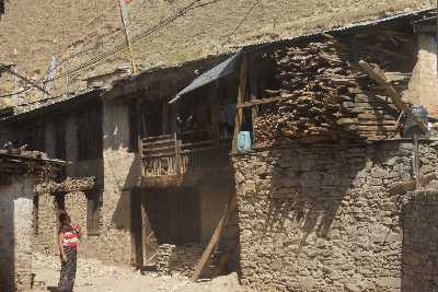 Resident house with firefood, in Jumla, Western Nepal