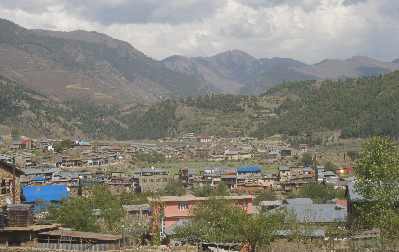 Panoramic view of Jumla, Western Nepal