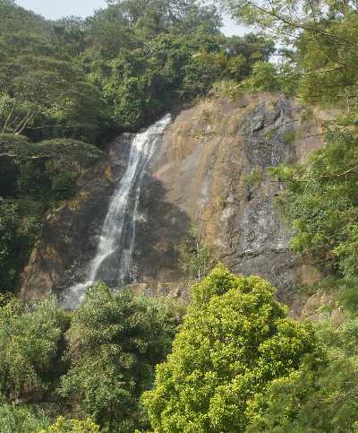 Hunas Falls in Elkaduva (Knuckels Range), near Kandy, Sri Lanka