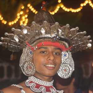 Lankatilaka Viharaya Perahera: Festival Dance, near Kandy, Hill Country, Sri Lanka