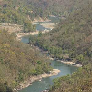 Karnali river, view from Karnali Highway (Surkhet to Jumla, Western Nepal)