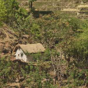 House, view from Karnali Highway (Surkhet to Jumla, Western Nepal)
